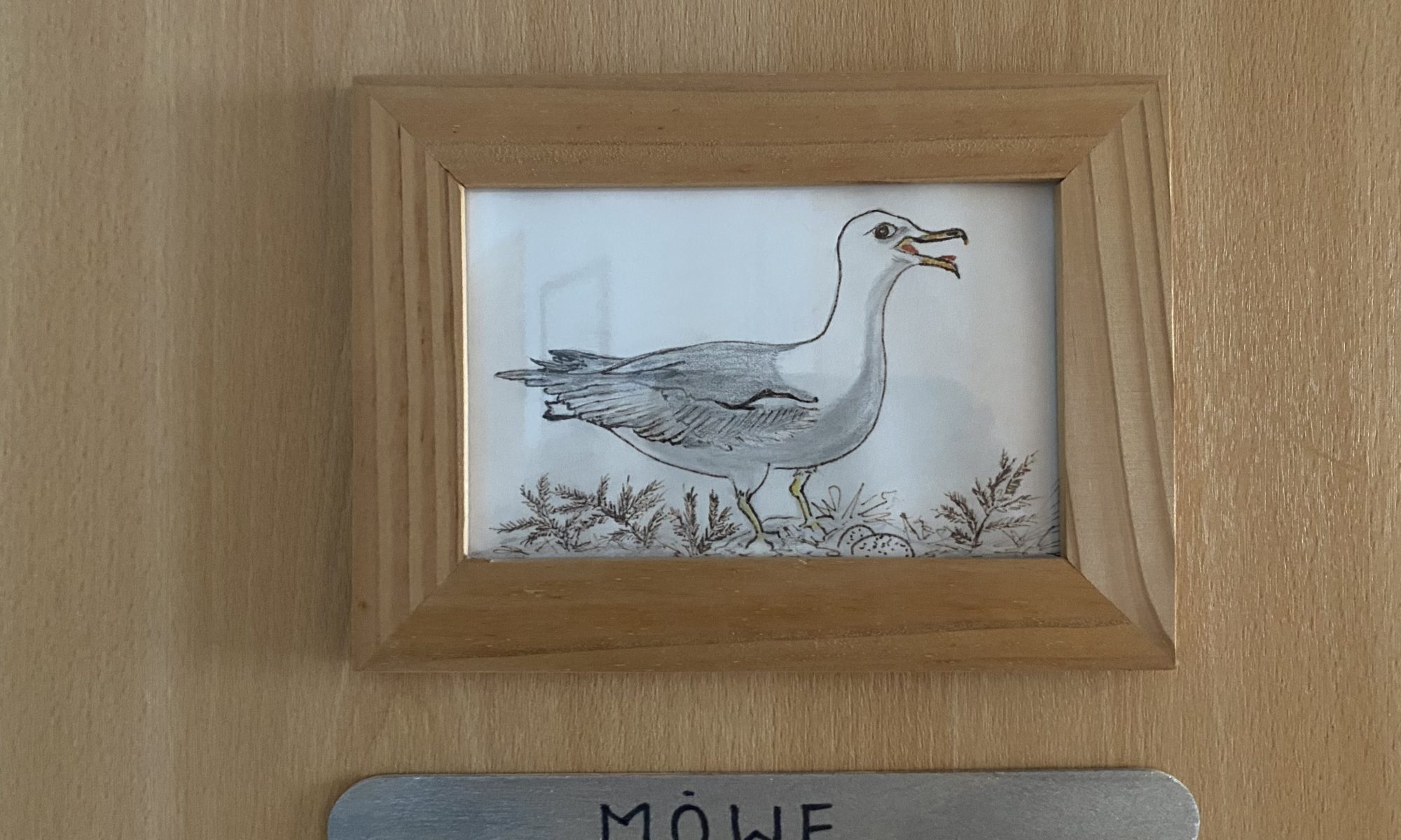 Möwe Eingangstür